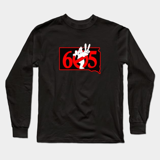 SDGB 2 logo with print on front and back of shirt Long Sleeve T-Shirt by sdghostbusters